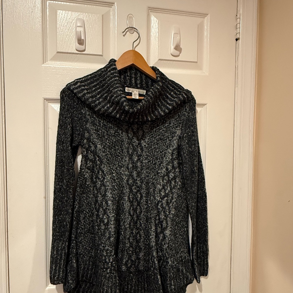 Kaisely Charcoal Cowl Neck Sweater